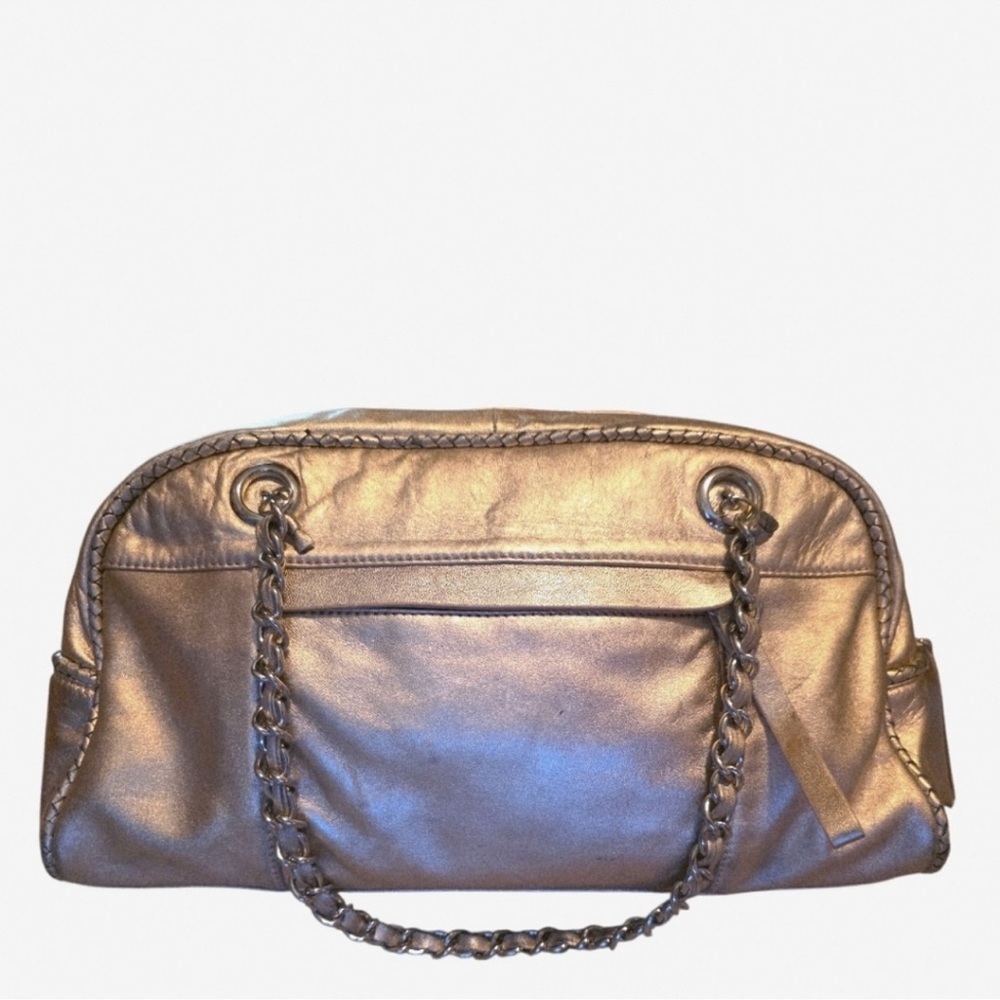 Sharif Gold Embossed Shoulder Bag - Picture 15 of 15